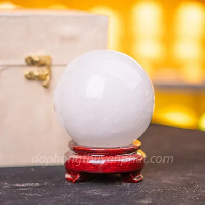 Quả Cầu Phong Thuỷ Thạch Anh Trắng 1,18kg - M06066