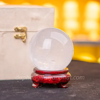 Quả Cầu Phong Thuỷ Thạch Anh Trắng 0.97kg - M08893