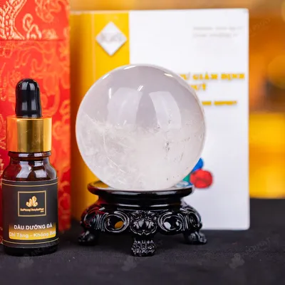 Quả Cầu Phong Thủy Đá Thạch Anh Trắng - 0,32Kg - M2816032