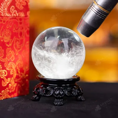 Quả Cầu Phong Thủy Đá Thạch Anh Trắng - 0,32Kg - M2816032