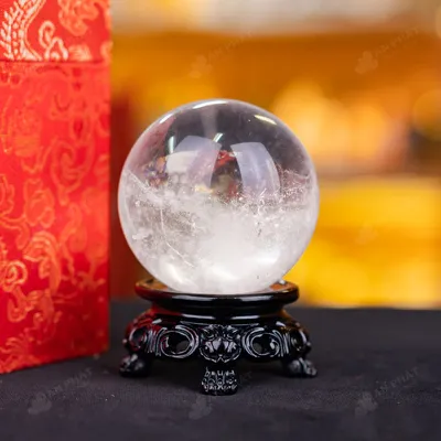 Quả Cầu Phong Thủy Đá Thạch Anh Trắng - 0,32Kg - M2816032