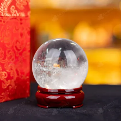 Quả Cầu Phong Thủy Đá Thạch Anh Trắng - 0,32Kg - M2816032