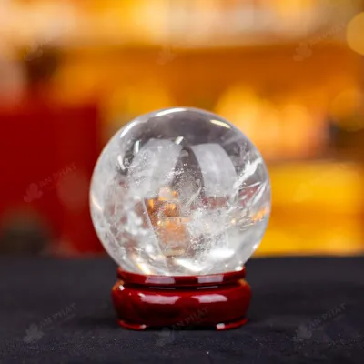 Quả Cầu Phong Thủy Đá Thạch Anh Trắng - 0,48Kg - M2816048