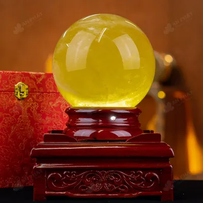 Quả Cầu Phong Thủy Đá Thạch Anh Vàng 1A - 5,1kg - M197751