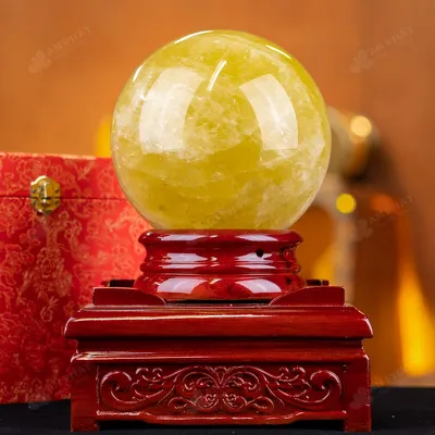 Quả Cầu Phong Thủy Đá Thạch Anh Vàng 1A - 5,1kg - M197751