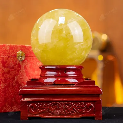 Quả Cầu Phong Thủy Đá Thạch Anh Vàng 1A - 5,58kg - M1977558