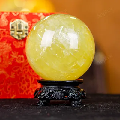 Quả Cầu Phong Thủy Đá Thạch Anh Vàng 1A - 0,98kg - M1977098