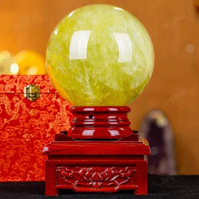 Quả Cầu Phong Thủy Đá Thạch Anh Vàng 1A - 6,92kg - M1977692