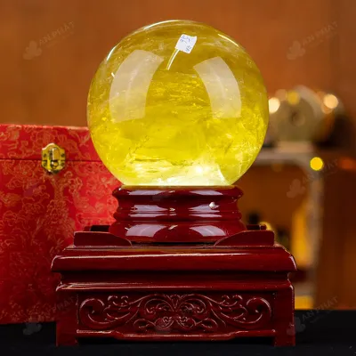 Quả Cầu Phong Thủy Đá Thạch Anh Vàng 2A - 5,6kg - M260656