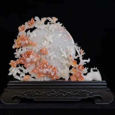 Tác Phẩm Uyên Ương Hạnh Phúc Đá Phong Thủy, Đá Ngọc Onyx (Quà Tặng Phong Thủy VIP) M2399