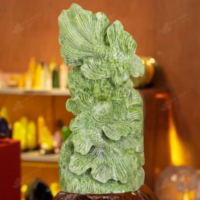 Tác Phẩm Song Ngư Ngọc Serpentine - 14,5kg - M1870145