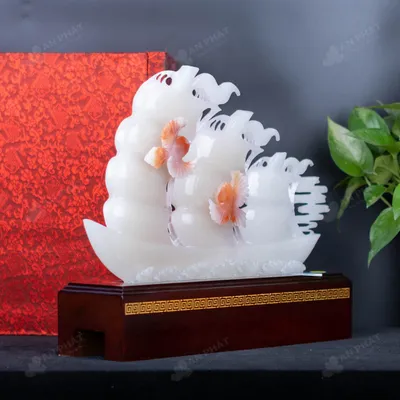 Tác Phẩm Thuận Buồm Xuôi Gió Ngọc Onyx Trắng - 4,3kg - M240243