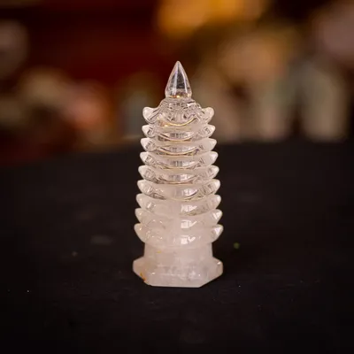 Tháp Văn Xương Thạch Anh Trắng - M0479