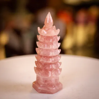 Tháp Văn Xương Thạch Anh Hồng Brazil - M1358