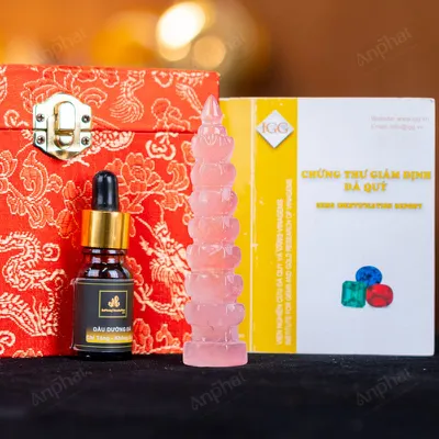 Tháp Văn Xương Thạch Anh Hồng - 0,074kg - M13580074