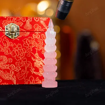 Tháp Văn Xương Thạch Anh Hồng - 0,08kg - M1358008