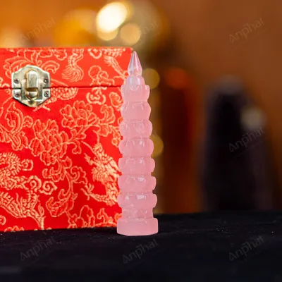 Tháp Văn Xương Thạch Anh Hồng - 0,08kg - M1358008