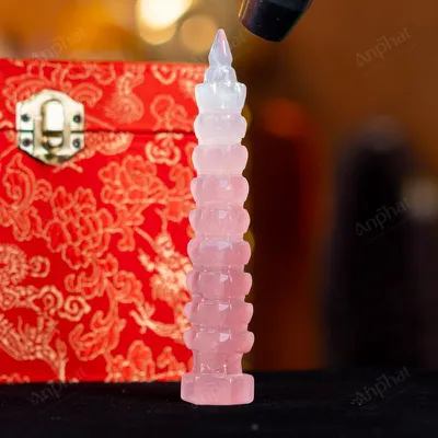 Tháp Văn Xương Thạch Anh Hồng - 0,081kg - M13580081