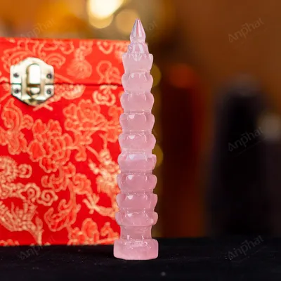 Tháp Văn Xương Thạch Anh Hồng - 0,081kg - M13580081