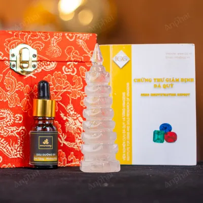 Tháp Văn Xương Thạch Anh  Trắng - 0,136kg - M24460136