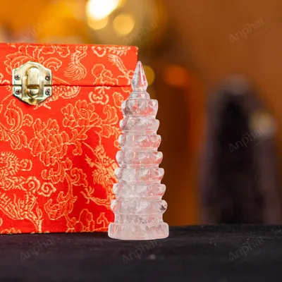 Tháp Văn Xương Thạch Anh  Trắng - 0,136kg - M24460136