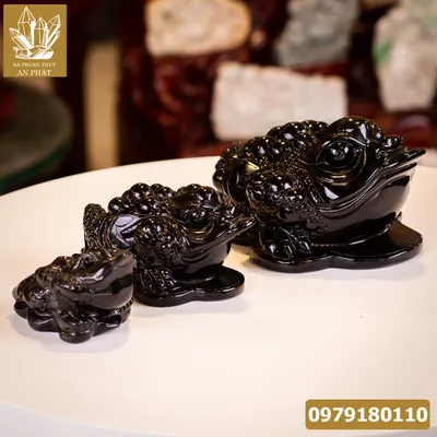 Thiềm Thừ (Cóc 3 Chân, Cóc Ngậm Tiền) Đá Onyx Nature - M1370