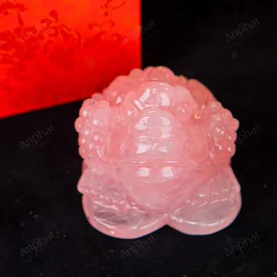 Thiềm Thừ Thạch Anh Hồng - 14cm - M1366118