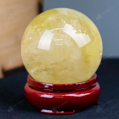 Quả Cầu Phong Thủy Đá Thạch Anh Vàng - 0,27kg - M1453027