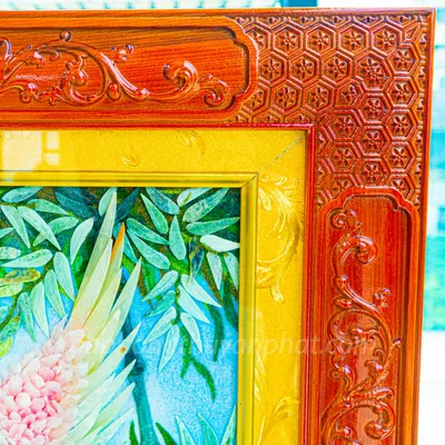Tranh Đá Phong Thủy | Tranh Đá Quý Cao Cấp | Tranh Đá Quý Phong Cảnh | Tranh Hồng Hạc Chất Liệu Đá Quý Tự Nhiên 100% - Kích Thước: 1m92 x 1m12 AT016