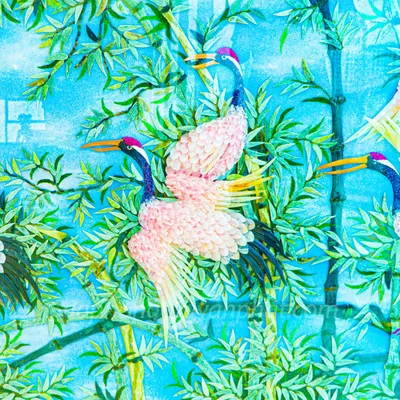 Tranh Đá Phong Thủy | Tranh Đá Quý Cao Cấp | Tranh Đá Quý Phong Cảnh | Tranh Hồng Hạc Chất Liệu Đá Quý Tự Nhiên 100% - Kích Thước: 1m92 x 1m12 AT016