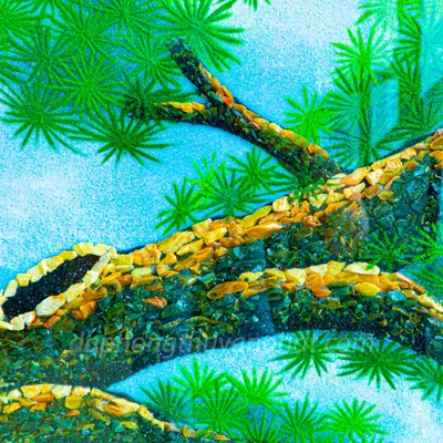 Tranh Đá Phong Thủy | Tranh Đá Quý Cao Cấp | Tranh Đá Quý Phong Cảnh | Tranh Tùng Hạc Diên Niên Chất Liệu Đá Quý Tự Nhiên 100% - Kích Thước: 1m92 x 1m12 AT010