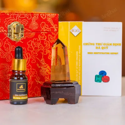 Trụ Thạch Anh Vàng - 0,06kg - M2723006