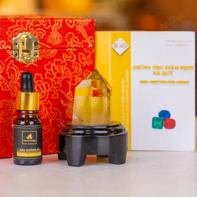 Trụ Thạch Anh Vàng - 0,08kg - M2723008