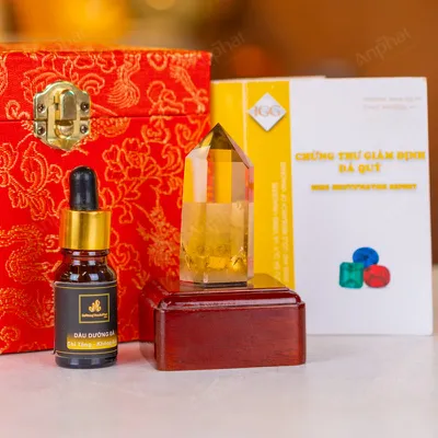 Trụ Thạch Anh Vàng - 0,082kg - M27230082