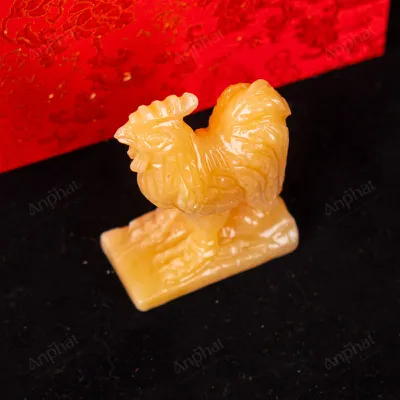 Tượng Gà Đá Ngọc Hoàng Long - 10cm - M28500251