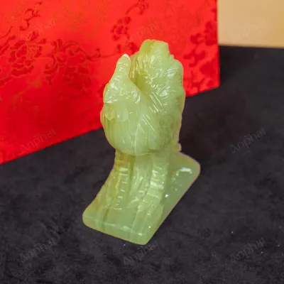 Tượng Gà Đá Onyx Xanh - 12cm - M29010438