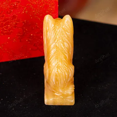 Tượng Mèo Đá Ngọc Hoàng Long - 10cm - M28500308