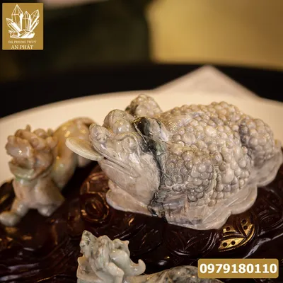 Thiềm Thừ Ngọc | Thiềm Thừ Ngọc Phỉ Thúy | Combo Thiềm Thừ (Cóc 3 Chân, Cóc Ngậm Tiền) Tỳ Hưu Tài Lộc Ngọc Jadeit - M1221