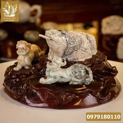 Thiềm Thừ Ngọc | Thiềm Thừ Ngọc Phỉ Thúy | Combo Thiềm Thừ (Cóc 3 Chân, Cóc Ngậm Tiền) Tỳ Hưu Tài Lộc Ngọc Jadeit - M1221