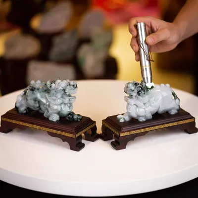 Cặp Tỳ Hưu Ngọc Phỉ Thúy (Ngọc Jadeite) Tự Nhiên Cao Cấp 2kg - M23501