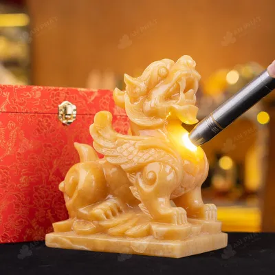 Tỳ Hưu Cánh Tiên Ngọc Hoàng Long - 8cm - M16135