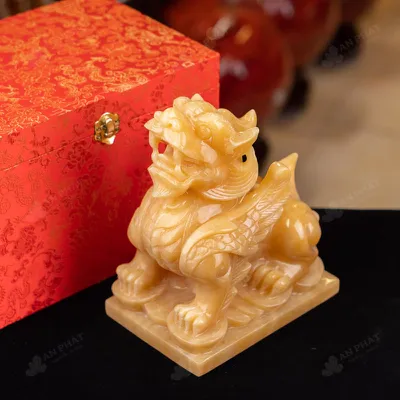 Tỳ Hưu Cánh Tiên Ngọc Hoàng Long - 8cm - M16135