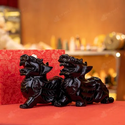 Cặp Tỳ Hưu Obsidian Đen - 5kg - M27355