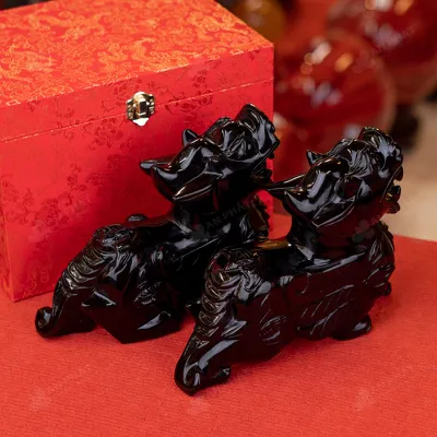 Cặp Tỳ Hưu Obsidian Đen - 5kg - M27355