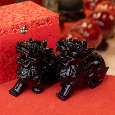 Cặp Tỳ Hưu Obsidian Đen - 8,92kg - M2735892