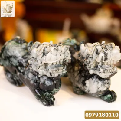 Cặp Tỳ Hưu Ngọc Phỉ Thúy (Ngọc Jadeite) Tự Nhiên Cao Cấp 15,6kg, 35cm - M2318