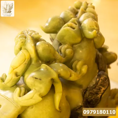 Cặp Tỳ Hưu Ngọc Serpentine Cổ Siêu Khủng - M1405