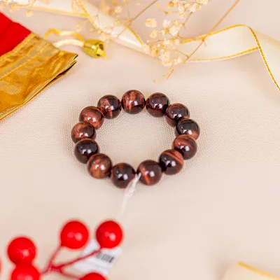Vòng Tay Mắt Hổ Đỏ 3A 14 Ly 079-0414A-14