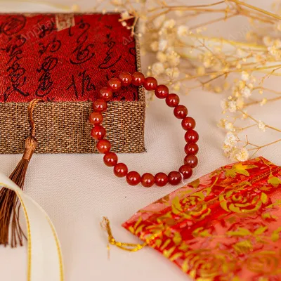 Vòng Tay Mã Não Đỏ 1A 8 Ly 079-0301A-8