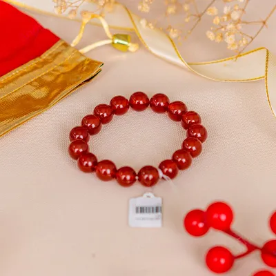 Vòng Tay Mã Não Đỏ 1A 12 Ly 079-0301A-12